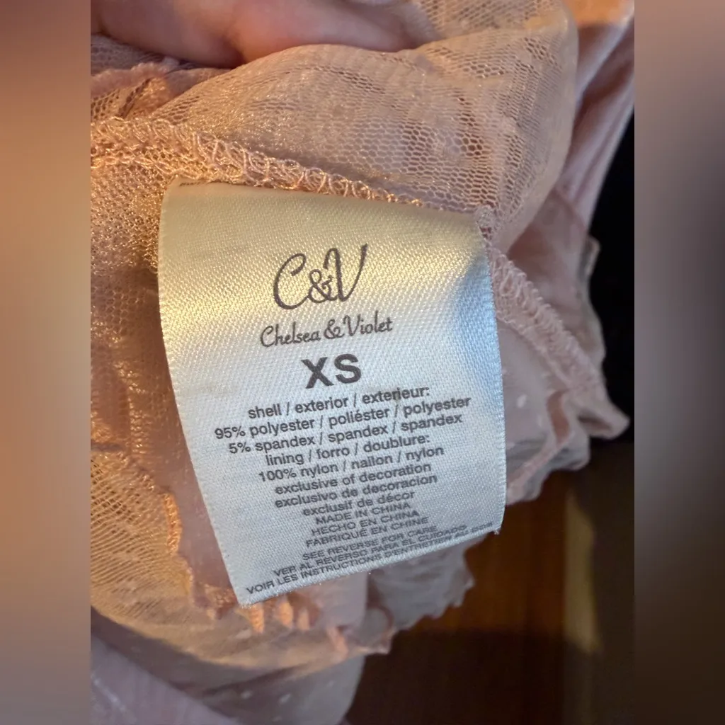 Chelsea and Violet Velvet Embroidered Mini Slip Dress - Image 5