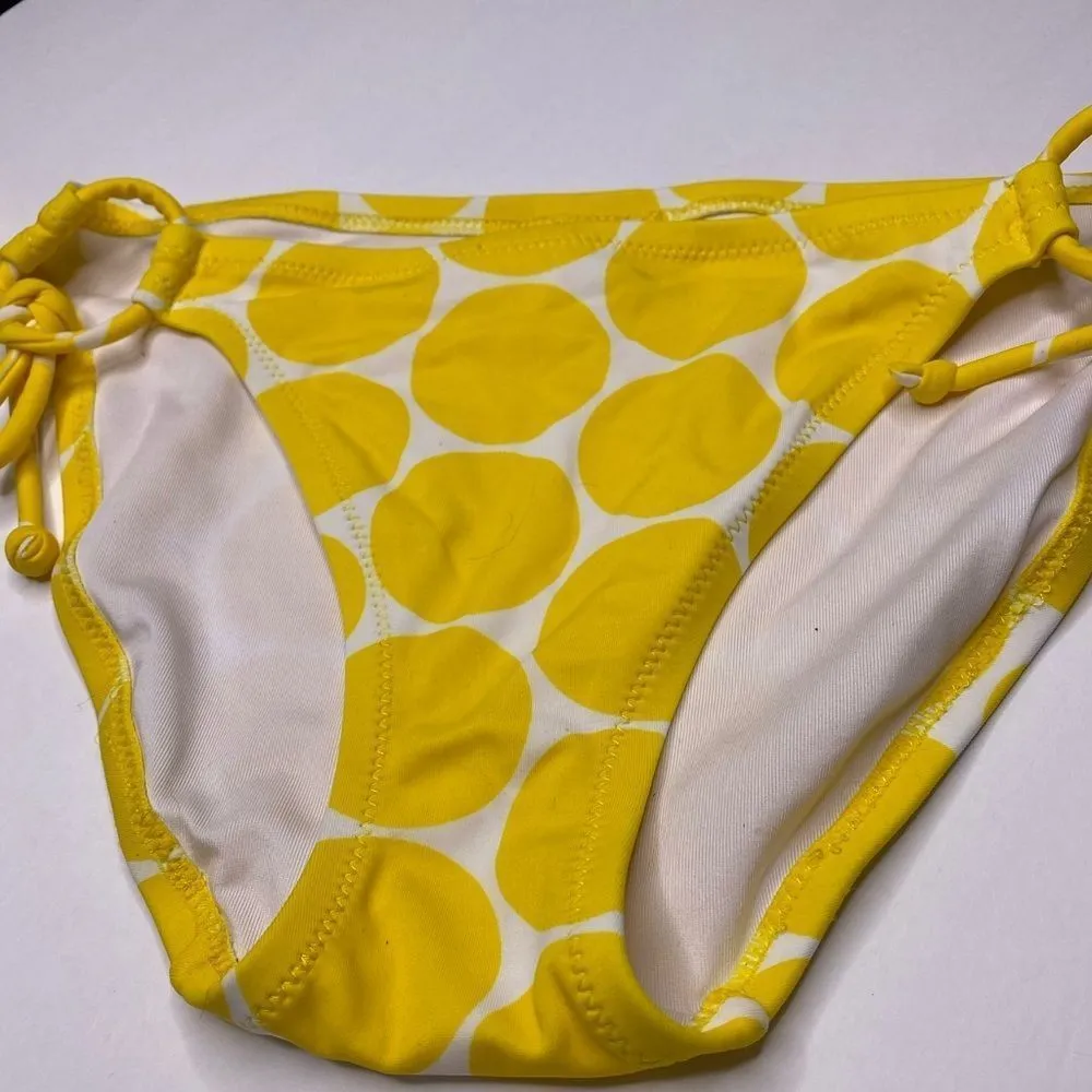Victoria's Secret Yellow Polka Dot Bikini Bottom - Image 3