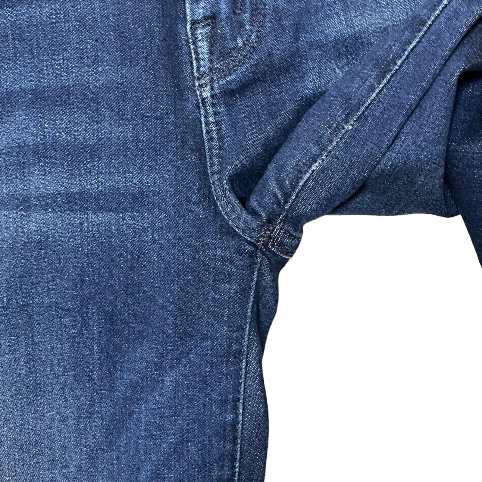 MOTHER The Looker High Waisted Ankle Fray Jeans Women’s 24 Blue Tongue And Chic - Image 5