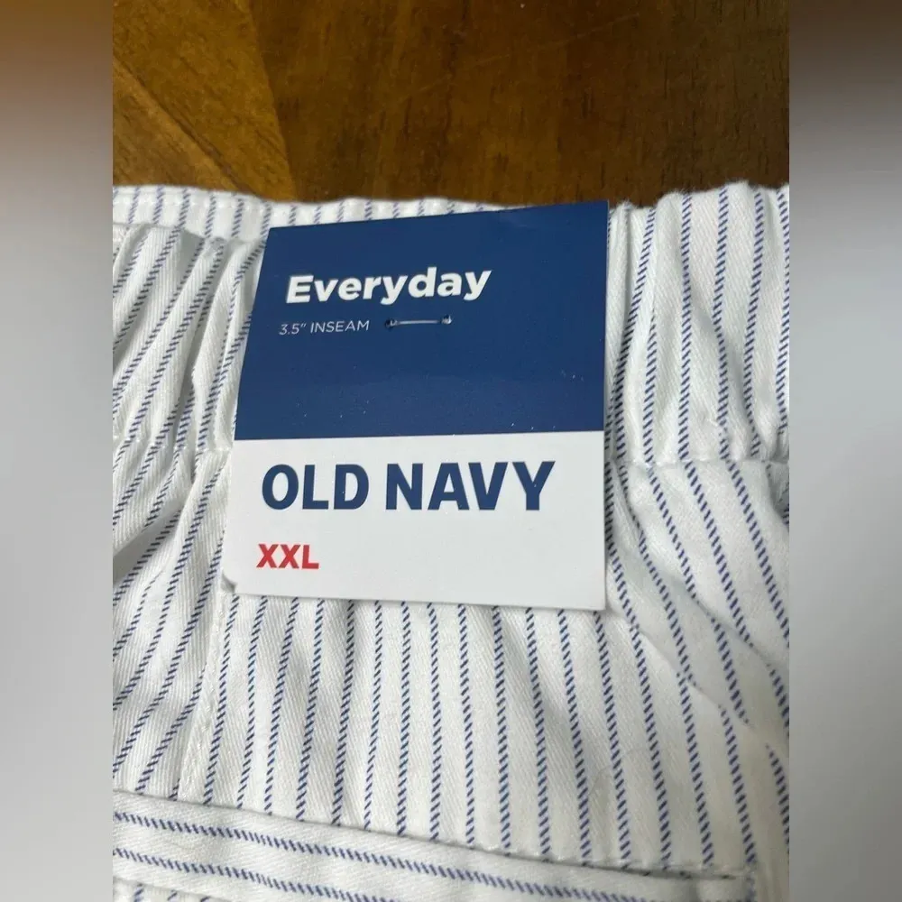 Old Navy NWT Shorts Size XXL Stripes Coastal Preppy Chino 3.5 Inch - Image 4