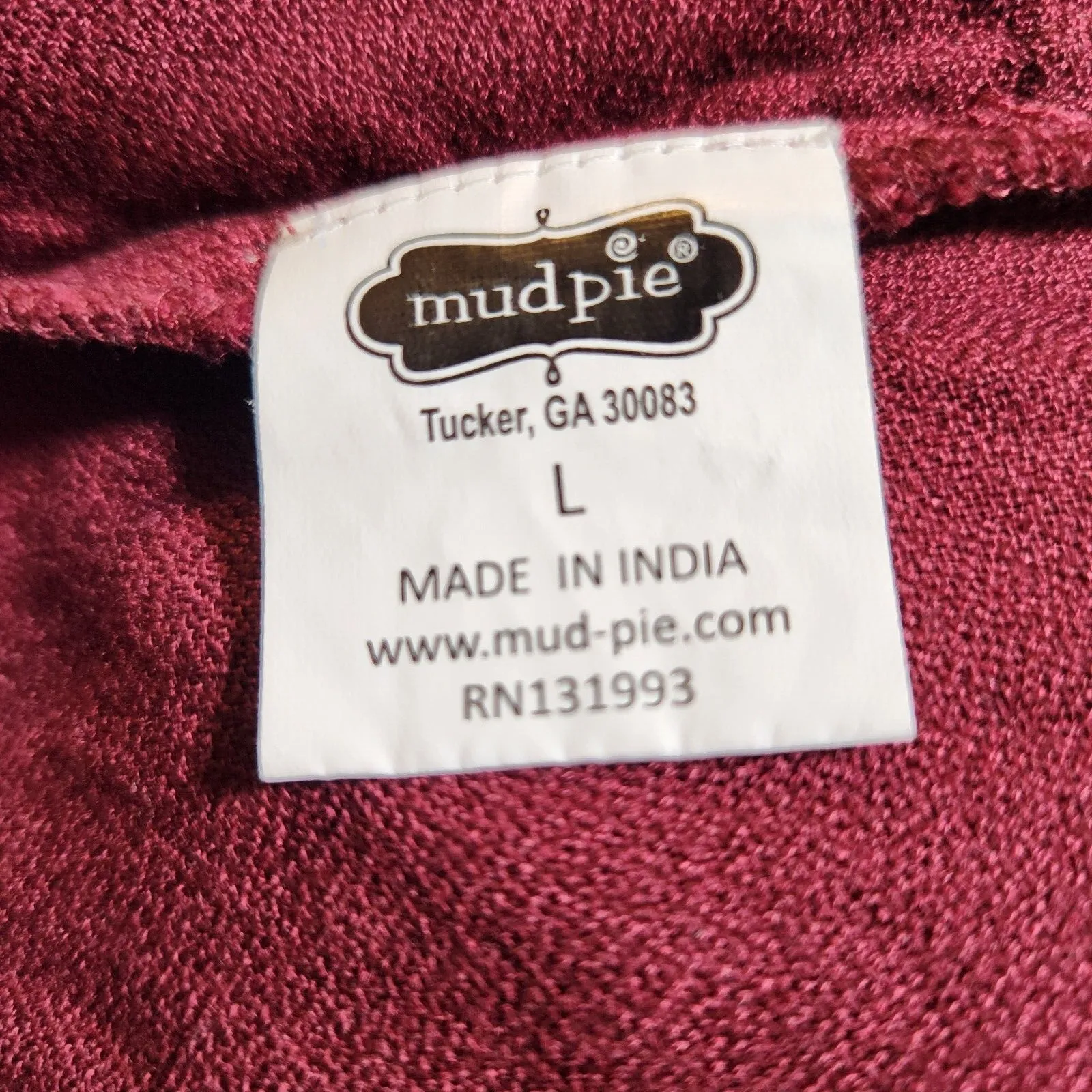 Mud Pie Large $62 Maroon Elle Off Shoulder Stretch Ruched 3/4 Sleeve Shift Dress - Image 9