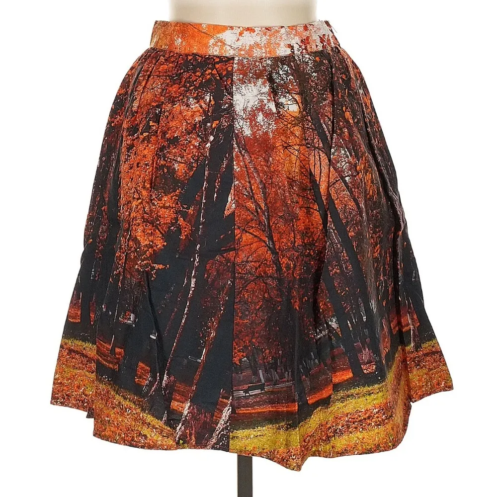 Autumn Forest Print Skirt - Image 3
