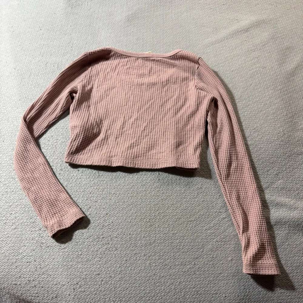 Madewell MWL Waffle Long-Sleeve Crop Tee Size Small EUC - Image 4