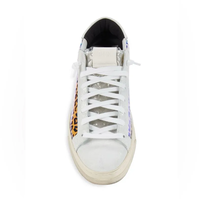 P448 Jack Leopard Hologram Sneakers 37/7 $298 Retail NEW - Image 8