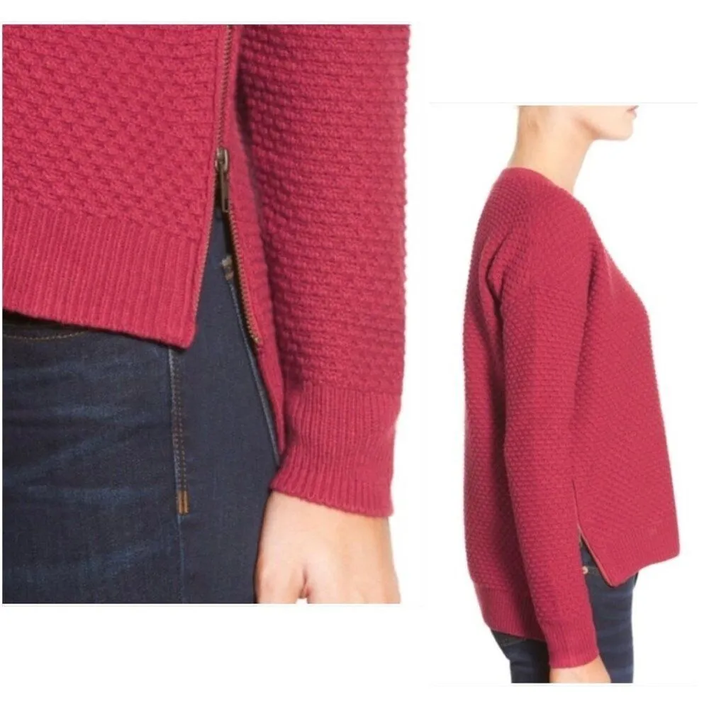 Madewell Landmark Texture Zipper Sweater - Image 4