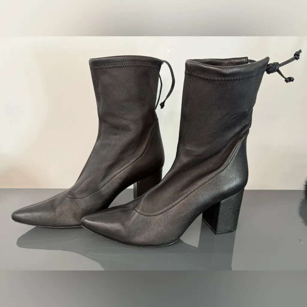 Anine Bing Chloe Boot Black Ankle Boots Size 40 - Image 4