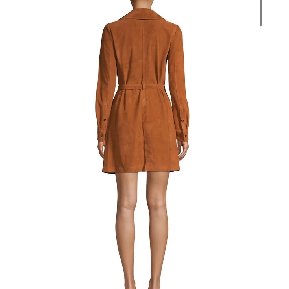 Frame brown suede mini dress - Image 4