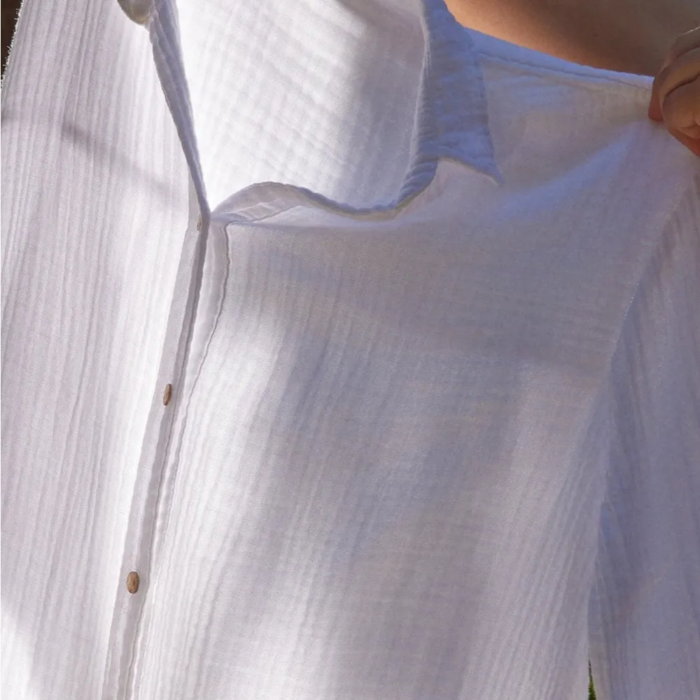 Michael Stars Leo Gauze Button Down Shirt, size XS - Image 5