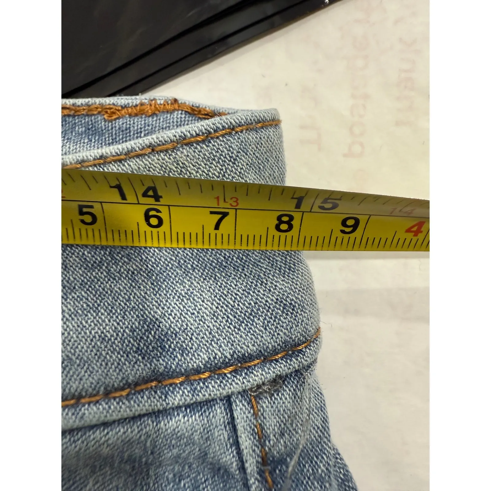 Angels Of Difference Jeans Size 10/30 Light Wash Wide Leg Denim Pants Blue - Image 9