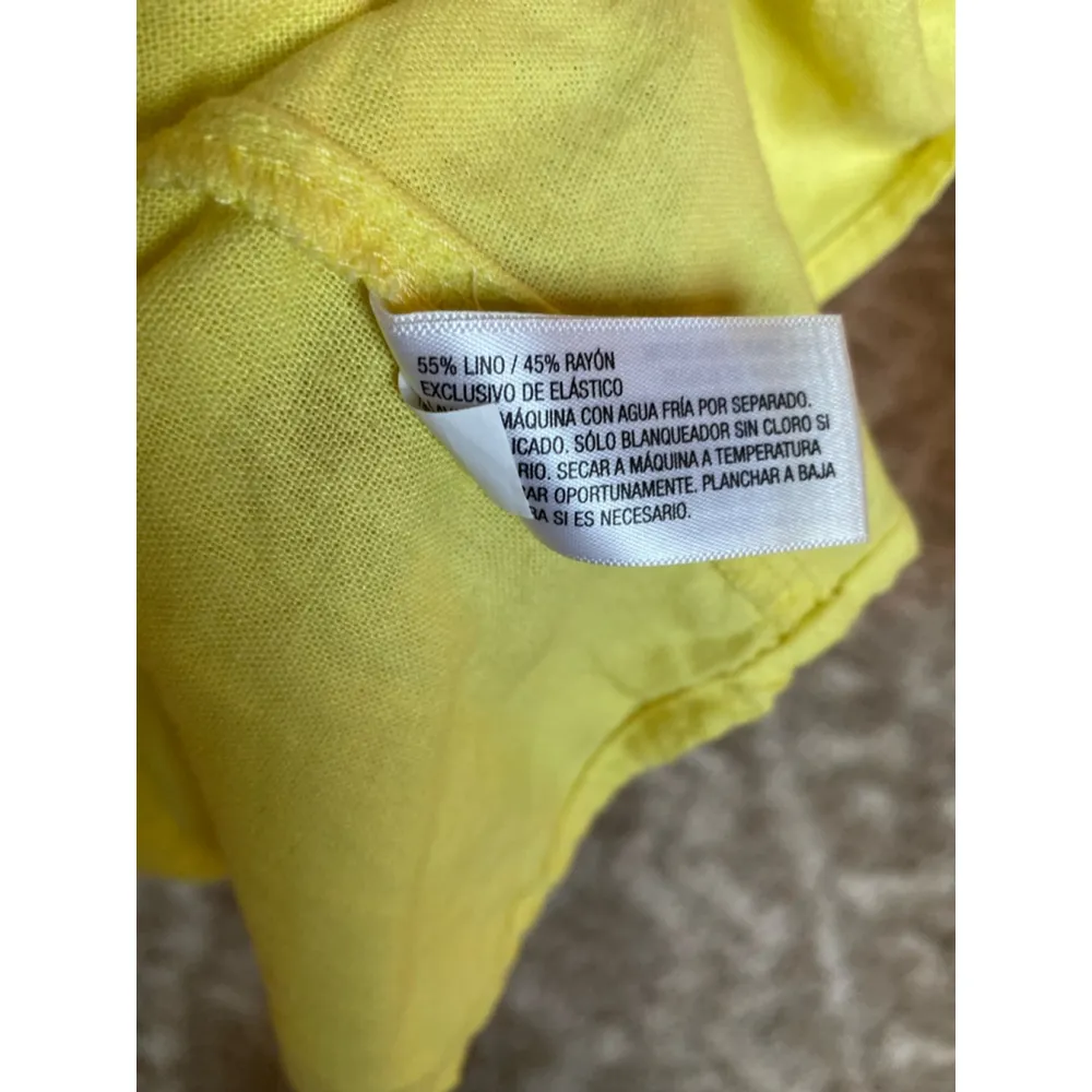 Universal Thread Linen Mini Dress Smocked Cottagecore Beach Spring Summer Boho S - Image 6