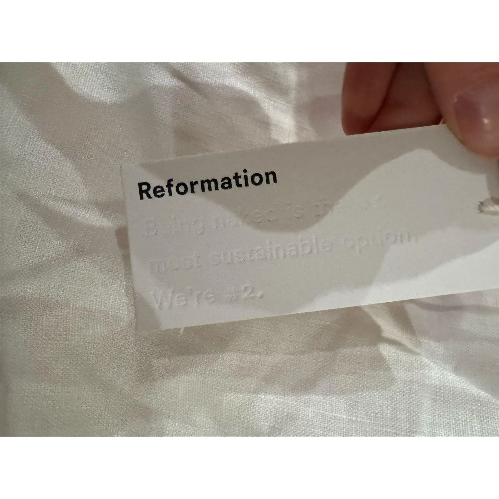 REFORMATION Reformation Kerrigan Linen Mini Dress White size 6 NWT - Image 7