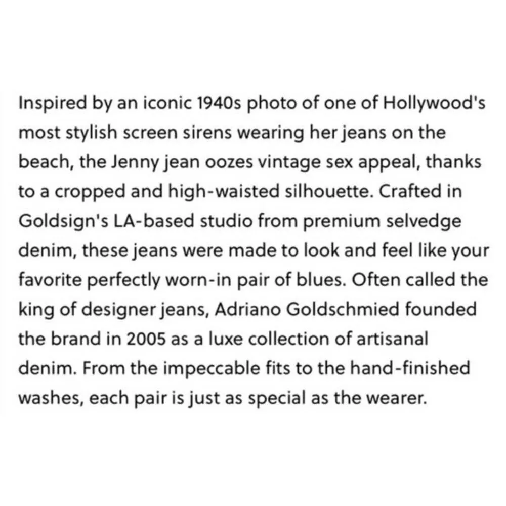 Goldsign by J Crew Straight Leg Ivory Cream Denim Jeans Size 28 - Image 7