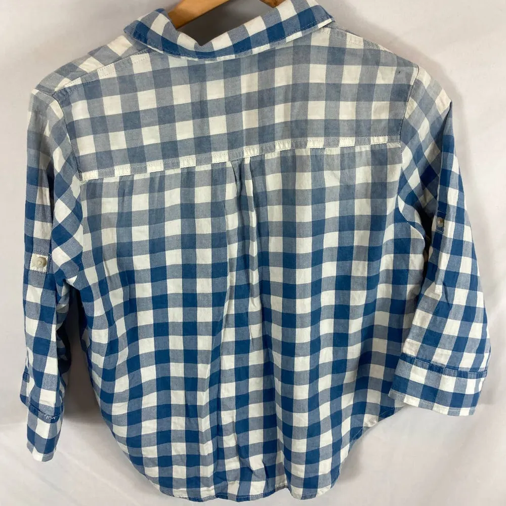 Mossimo Supply Co Crop Gingham Button Down shirt Size XS - Image 4