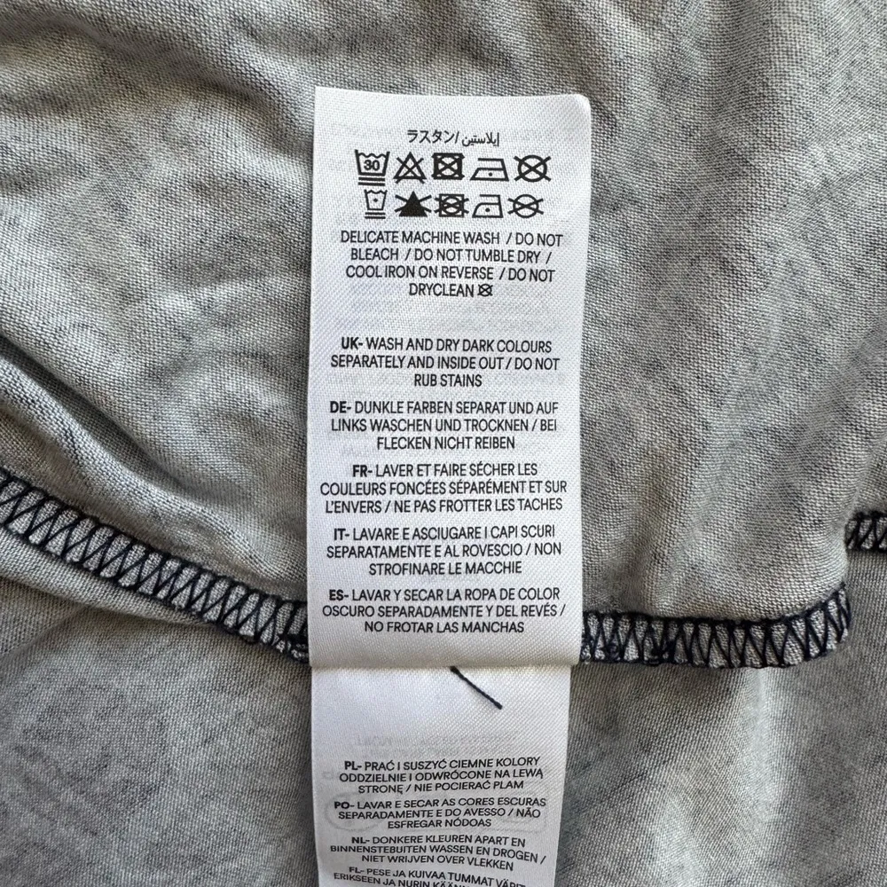 Boden Thea Long Sleeve Jersey Dress in Blue Geo Print Size 8 - Image 11