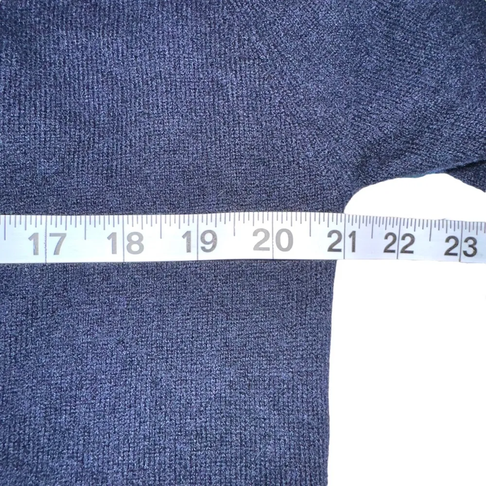 Woolrich Cashmere Cowl Neck Long Sleeve Navy Pullover Sweater XS - Image 5