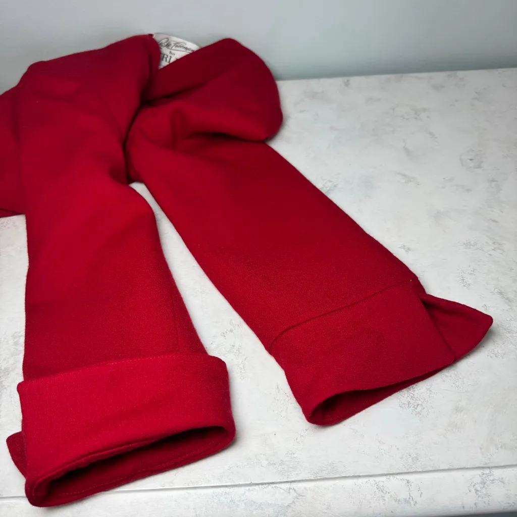 Vintage 1970’s Teri Jon Red Wool Tie - Image 4