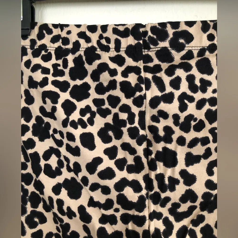 NO BOUNDARIES Capri Leggings Cotton Spandex Size XS 1 juniors Animal Print New Black - Image 4