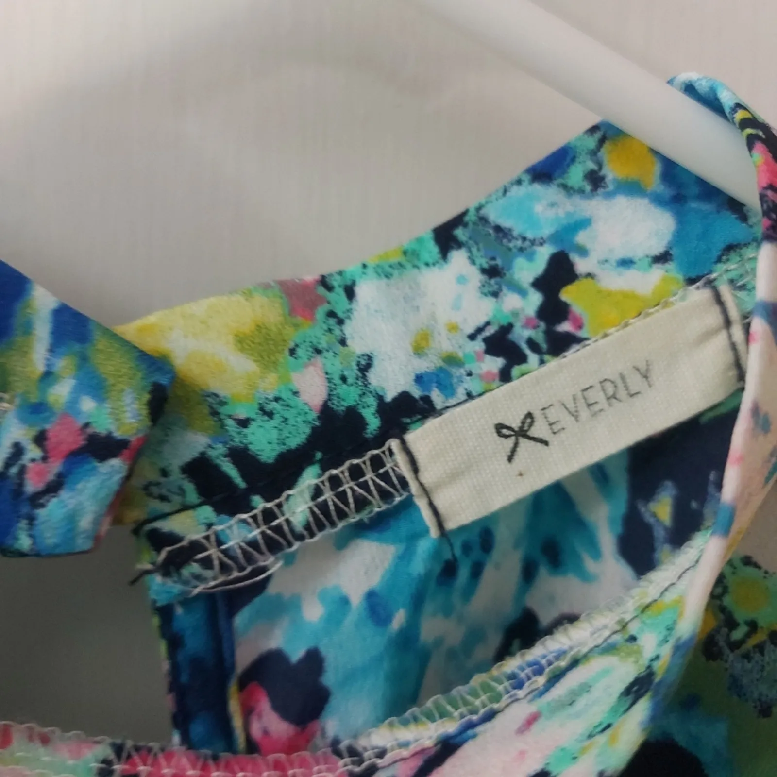 EVERLY Anthropologie Floral Sleeveless Top 2 Dopamine Coconut Girl Fairycore - Image 8