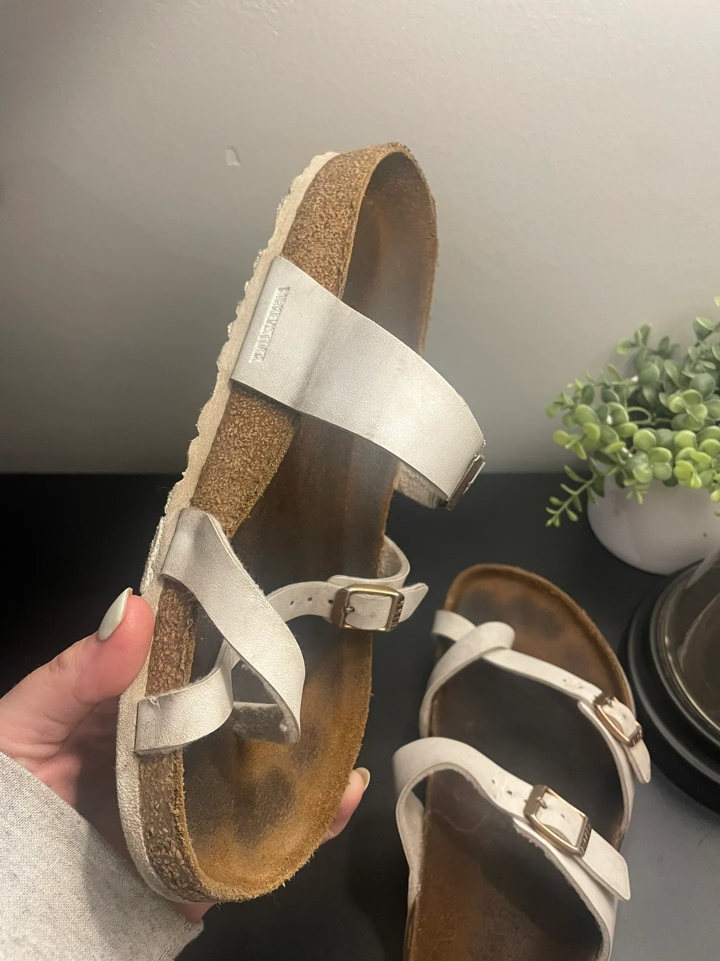 Birkenstock White Sandals - Image 4