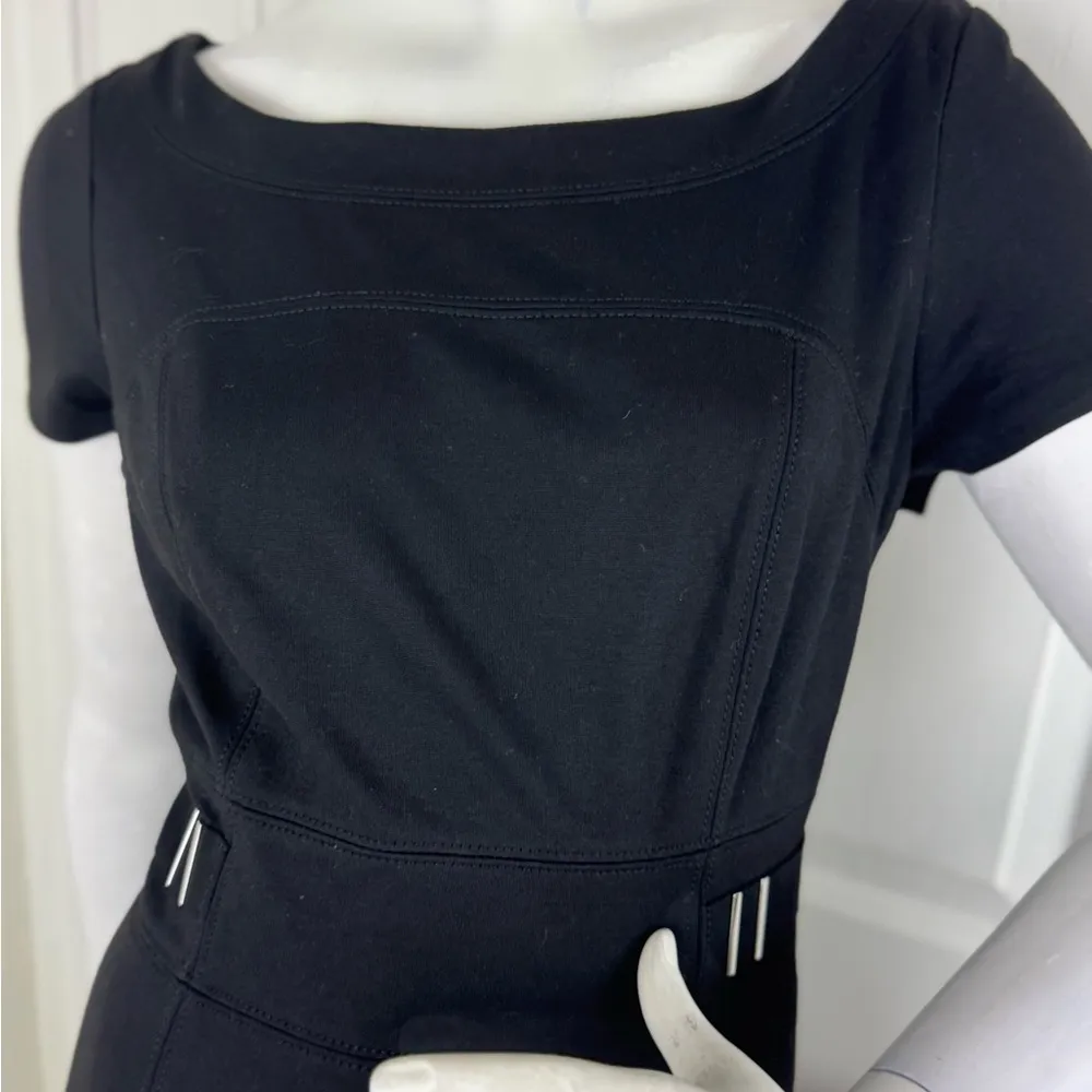 White House Black Market Black Sheath Midi Dress. A31 - Image 4