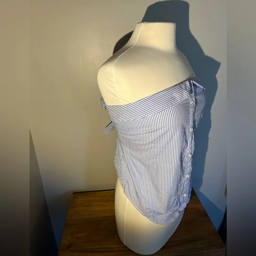 Anthropologie Maeve strapless blouse - Image 9