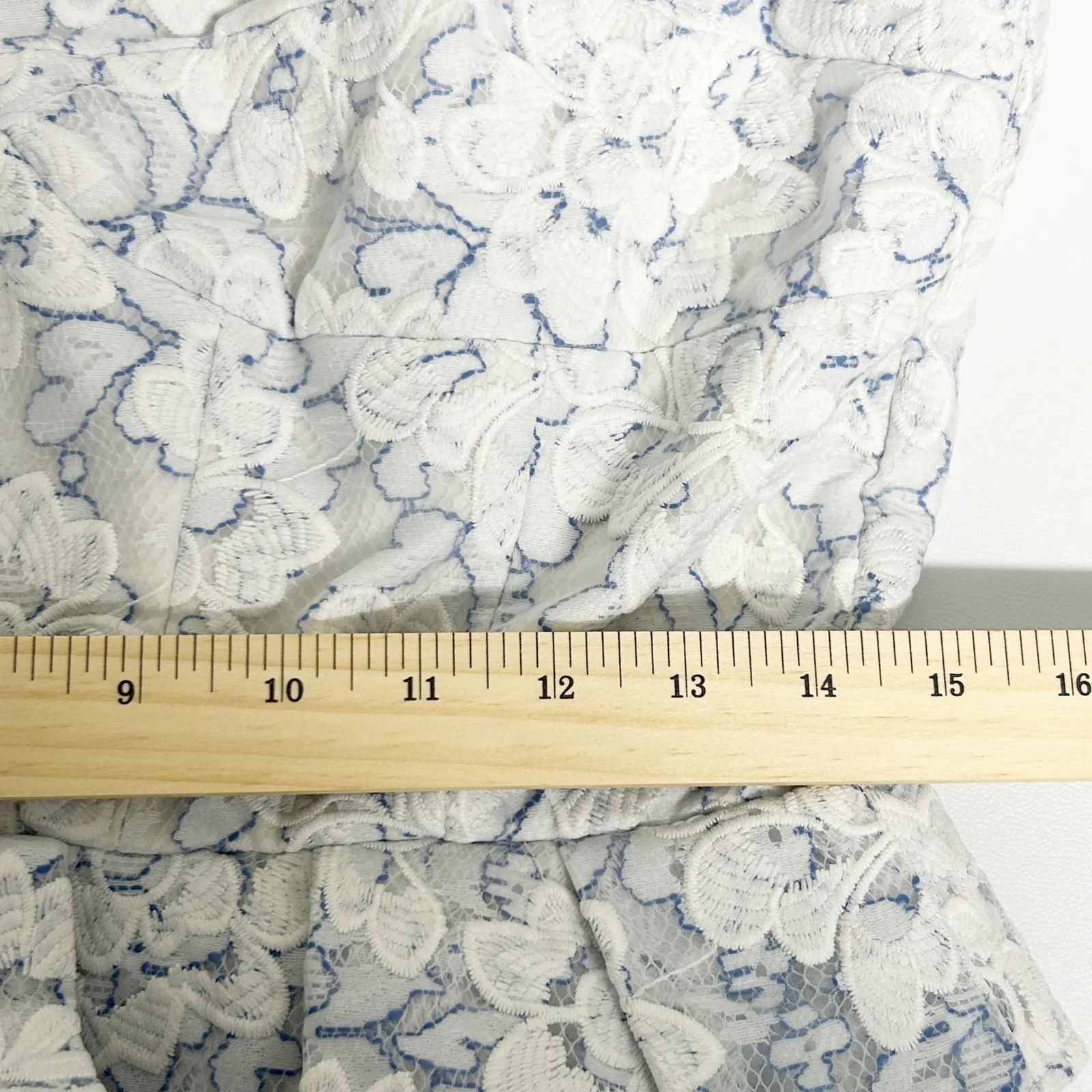 Gianni Bini Womens Organza Floral Lace Peplum Waist Janice Cocktail Dress Size 8 - Image 14