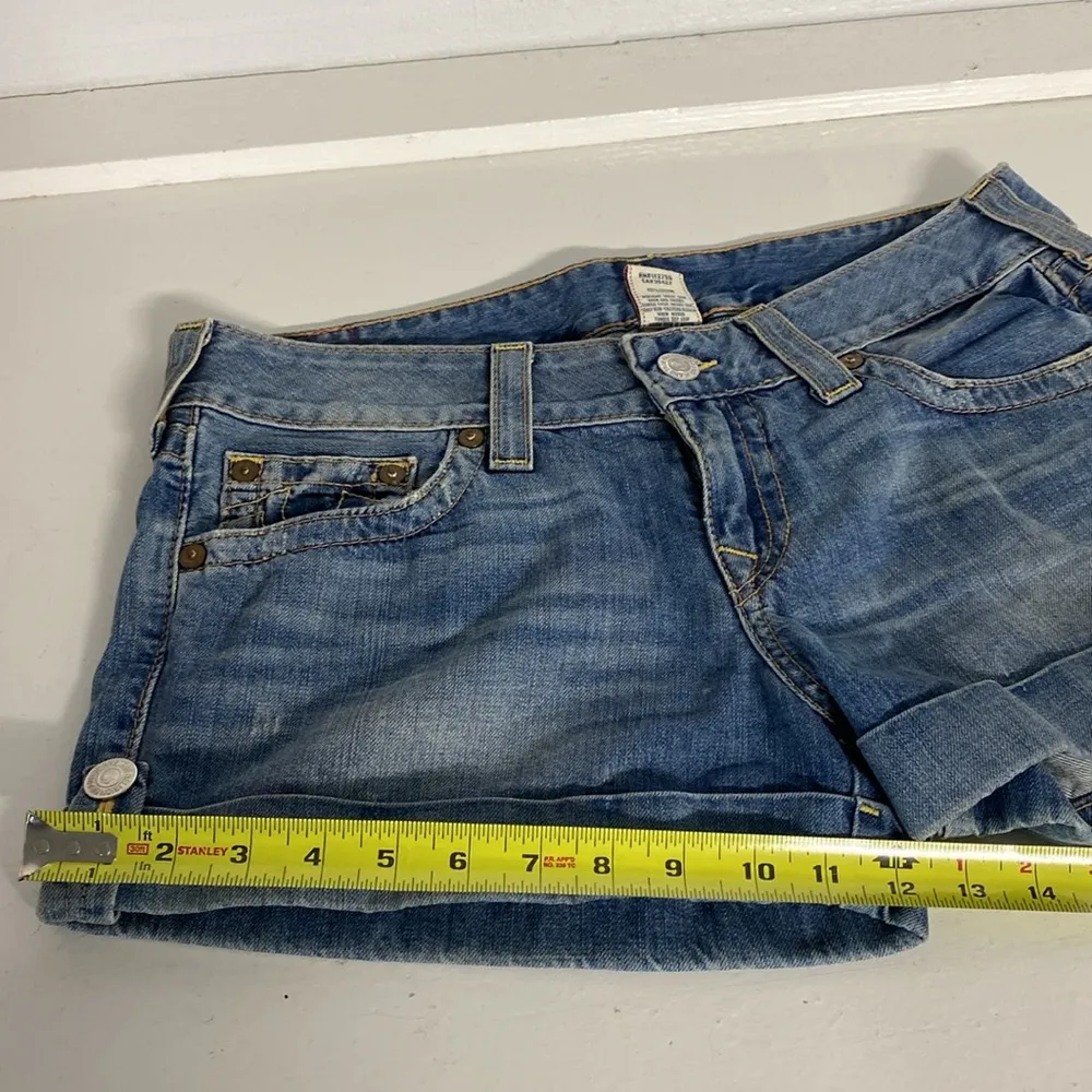 True Religion Denim Blue Women's Shorts Size 32 / 100% Cotton/ Preowned - Image 11