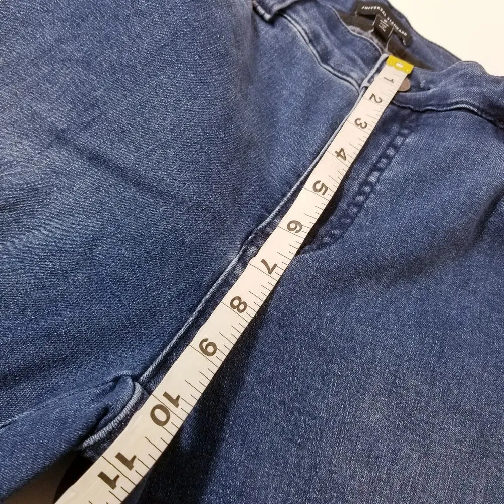 Universal Standard Jeans High Rise Skinny Blue Denim - Image 5