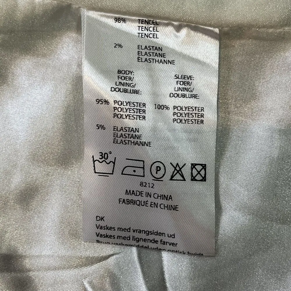 NWOT Rue De Femme Womens Blue Jacket Meduim Lightweight Work Casual Sz L Size L - Image 9