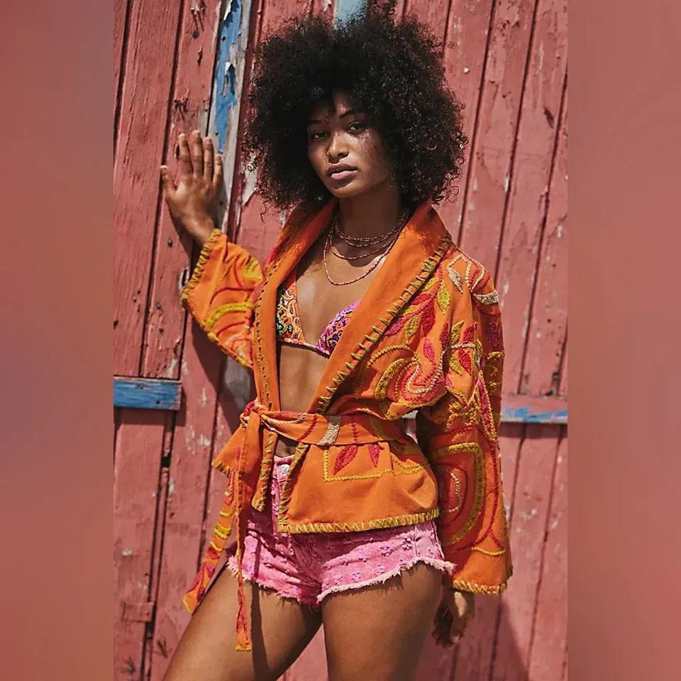 🆕 FREE PEOPLE | NORI EMBROIDERED JACKET | SZ: S - Image 5