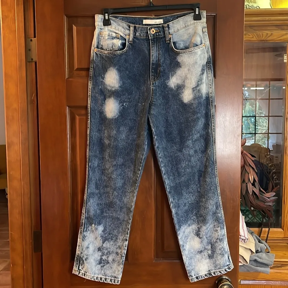 Ella Moss Banyan straight ankle Blue Acid Wash Jeans size 29 - Image 2