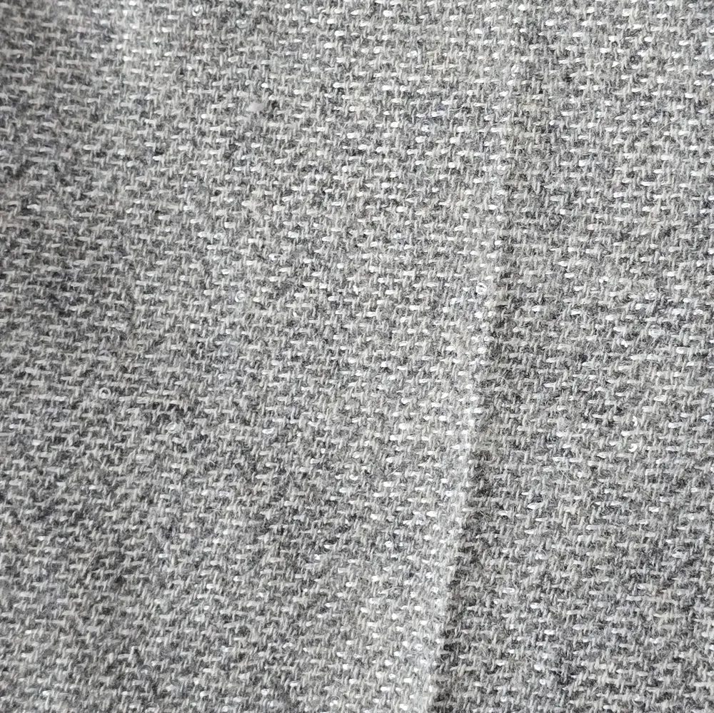 RSVP Talbots Gray Sequin Sparkle Herringbone Tweed Ankle Pants Size 12 - Image 9