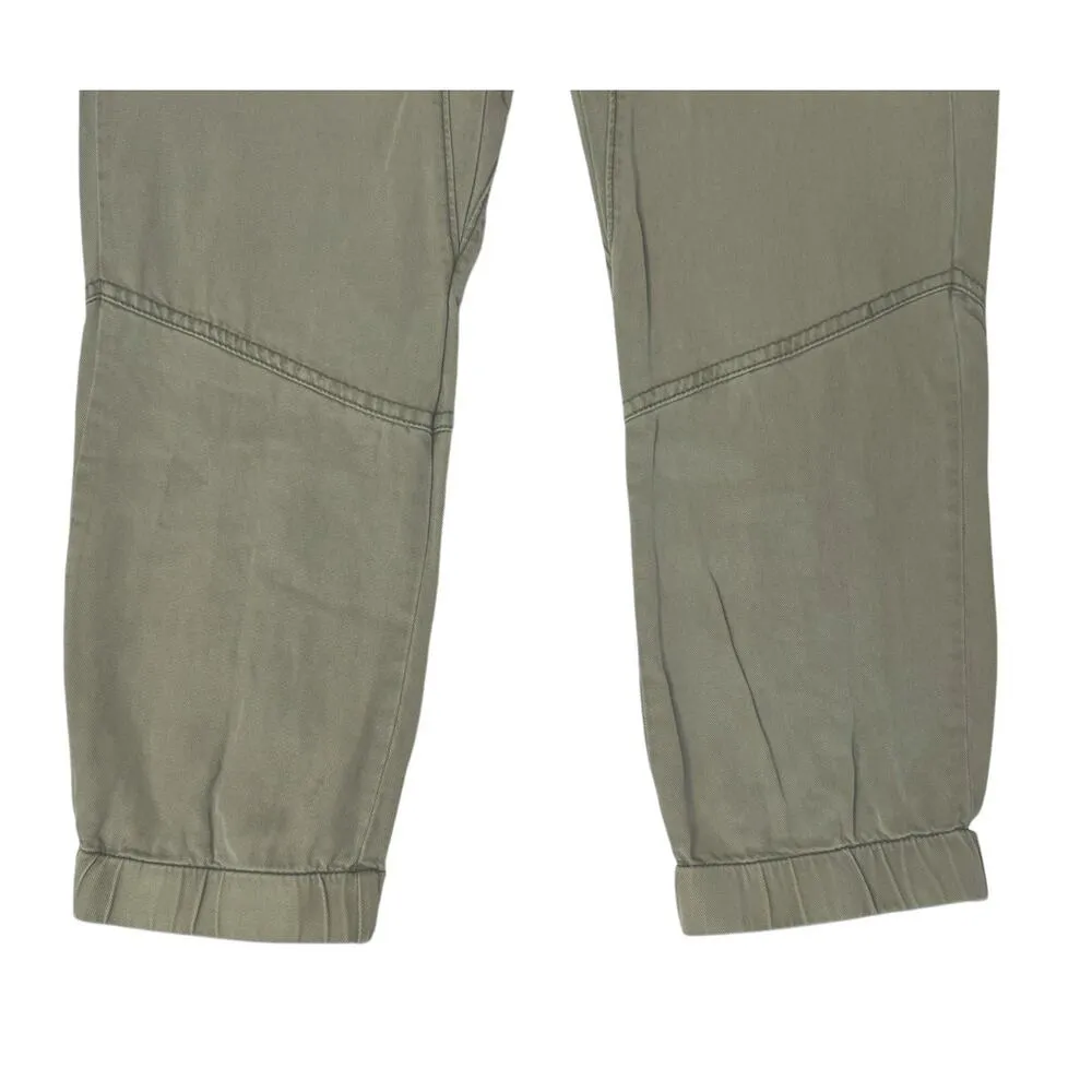 PAM & GELA Lace-Up Hem Crop Utility Pants Soft Moss Size S MINT CONDITION $245 - Image 4