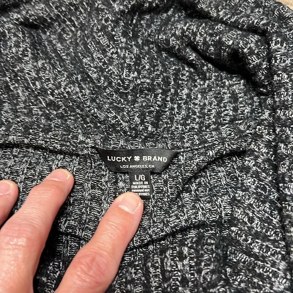 Lucky Brand Bonne Chance Cloud Soft Cowl Neck Sweater Women’s Rib knit Large - Image 3