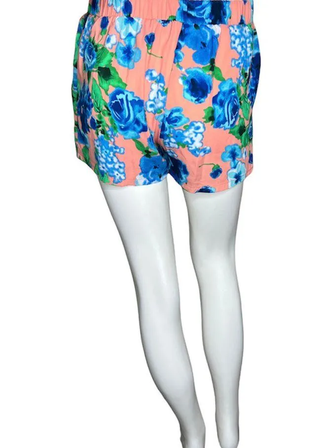Tilly Anne Coral Floral Shorts - Image 4