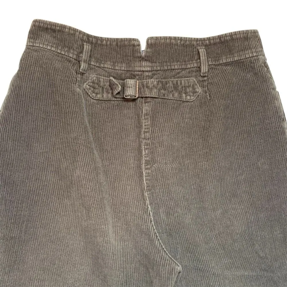 Corduroy Green Pants Trousers Women’s Sz 42 Mainly Brown Green-ish - Image 3