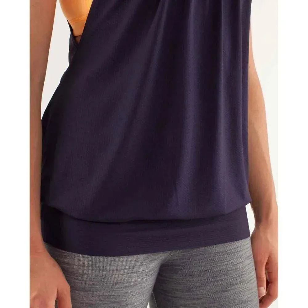 Lululemon Women's 4‎ No Limits Tank Top - Black Swan / Creamsicle Pop - Image 9
