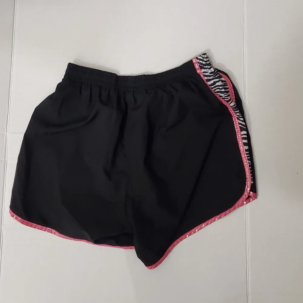 VS PINK Black Pink Zebra Print Athletic Shorts S - Image 5