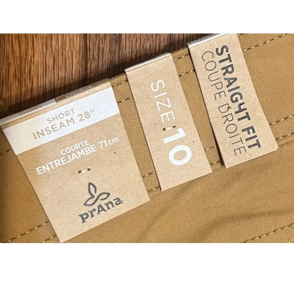 Prana Halle Straight Fit
Earthbound Brown COUPE
DROITE Short Inseam 28" Sz 10 Tan - Image 6