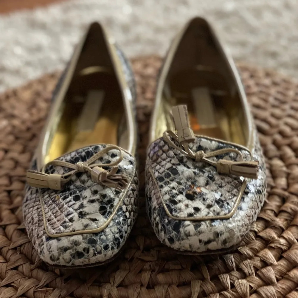Enzo Angiolini Faux Snake Leather Flat - Image 3
