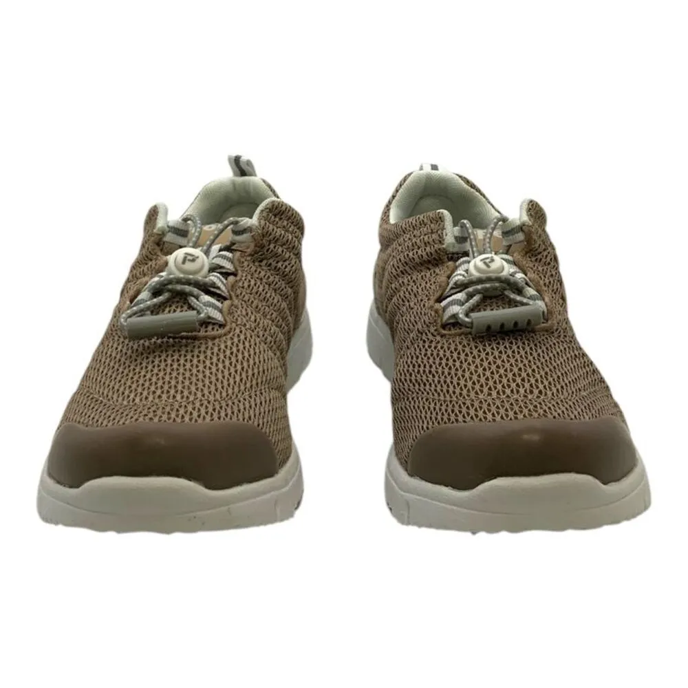 Propet TravelWalker II Walking Shoe Taupe Mesh US Women's 6 M(B) Brown - Image 4