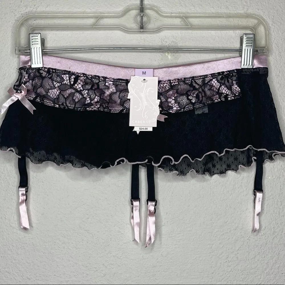 Cabernet Garter‎ nwt Black Size M - Image 5
