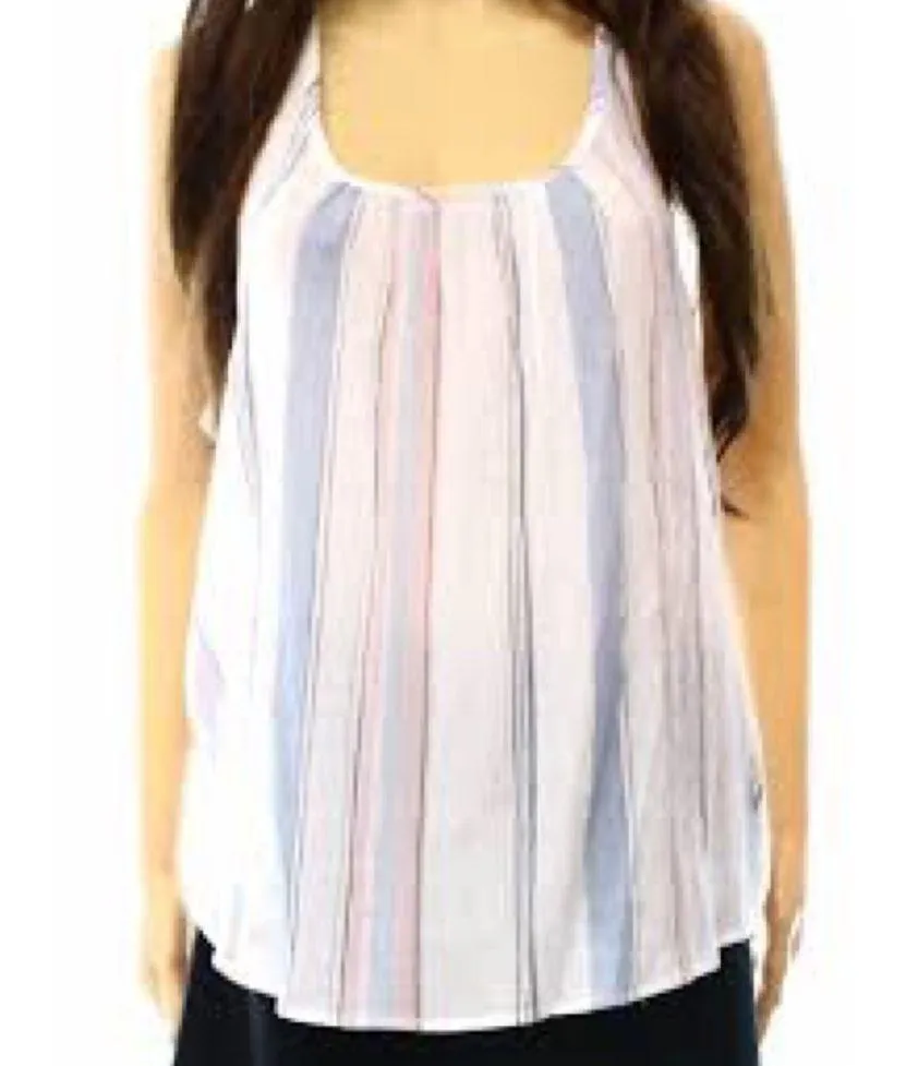 Splendid Pastel Stripe Scoop Neck Cotton Cami Tank Top S - Image 2