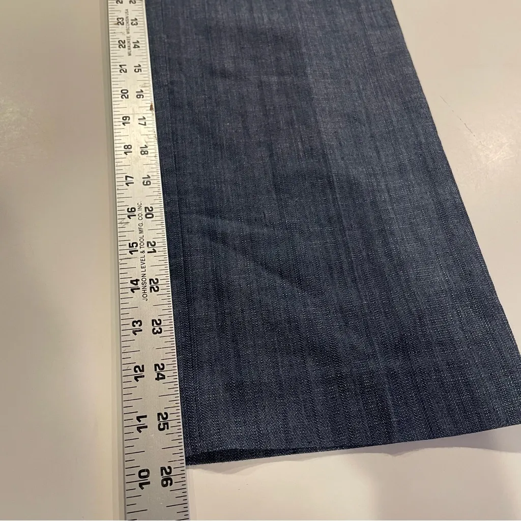 J.Crew Blue Chambray Capri Jeans Straight Wide-Leg Women’s 2 Mid Rise Classic - Image 6