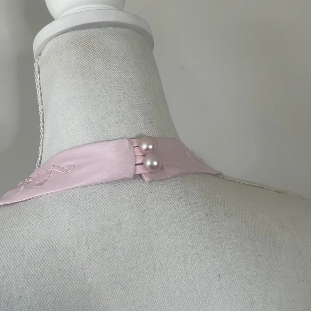 Vintage Beaded Prom Dress Pink - Image 9