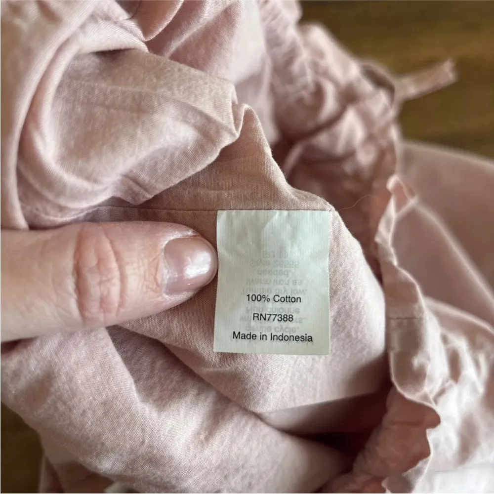 J. Crew Size Small Pink Cotton Short Skirt w/ Tie Waist Fully Lined Lightweight - Image 7