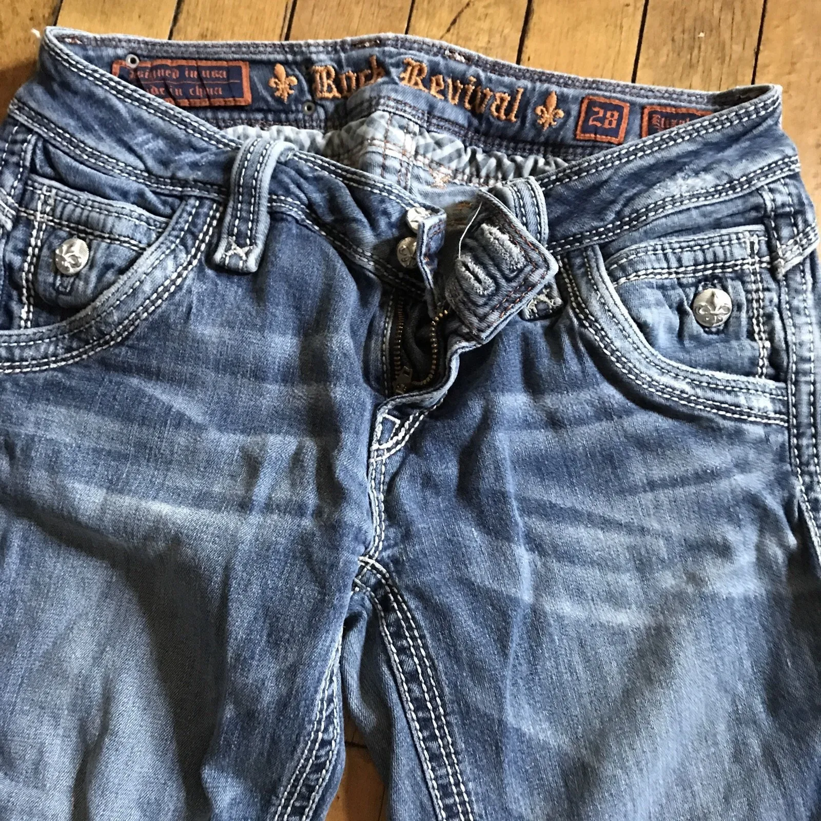 Rock Republic Size 28 Elizabeth Wide Leg - Image 2