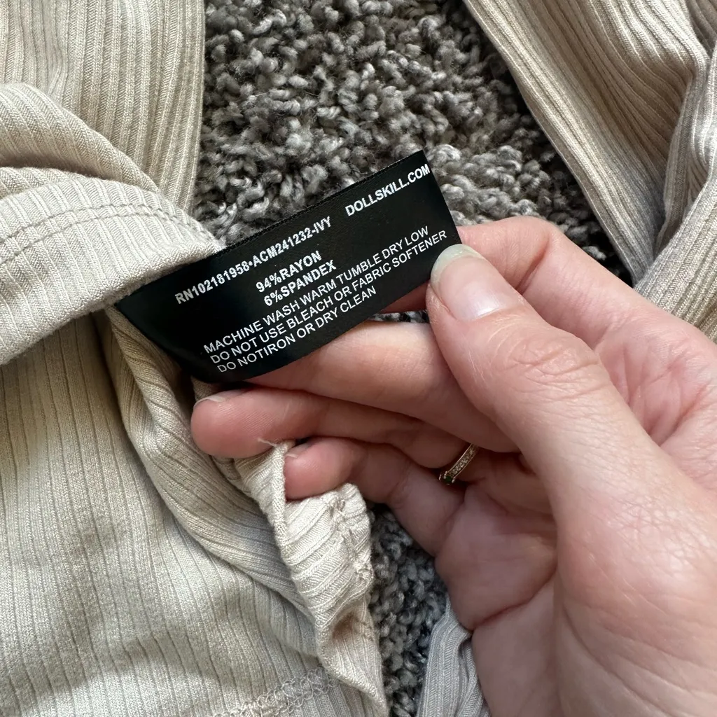 Current Mood Cream Off-Shoulder Blouse - Image 3