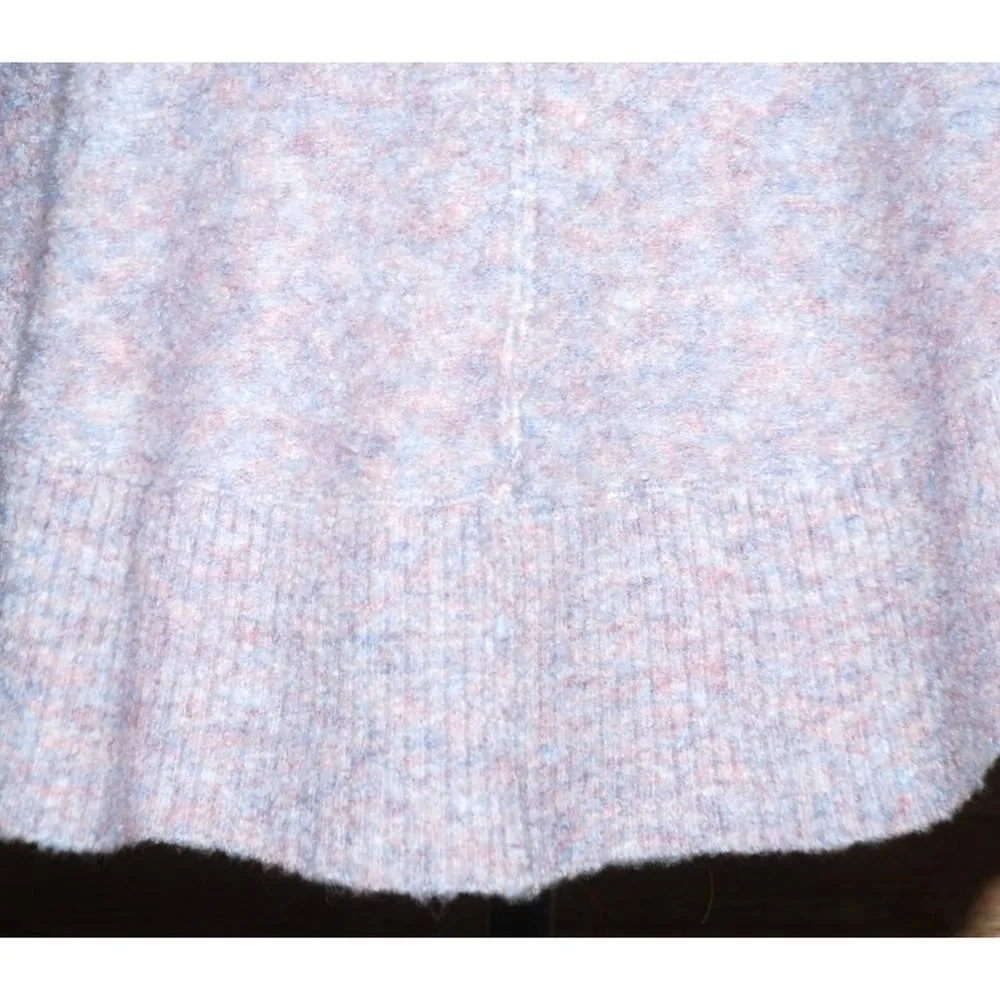 Lou & Gray for Loft Oversized Size XS Pull Over Sweater Crew Neck Dolman Sleeve Purple - Image 5