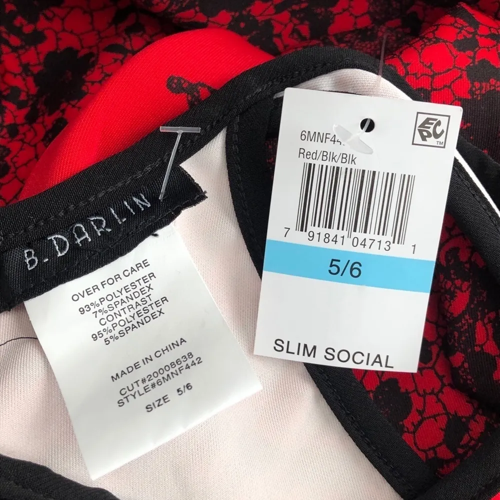 B. DARLIN | Floral Lace Body Con Dress - Image 7